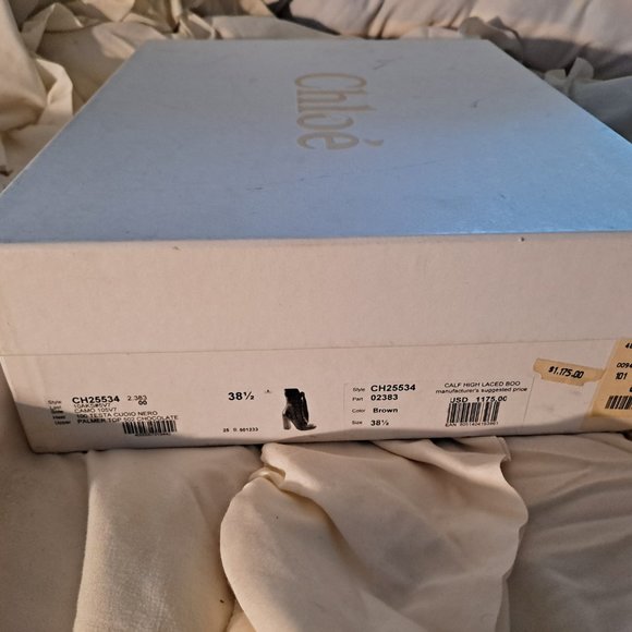 Chloe calf high laced boot - Picture 3 of 5